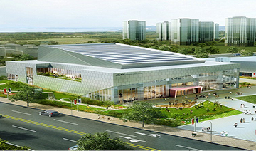 Cheongna Bluenova Hall fire damage